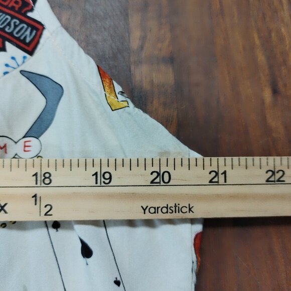 Harley Davidson Tori Richard Sleeveless Button Front Shirt Women's XL Showgirls - Picture 9 of 11